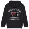 International Harvester Classic Turbo Adult Black Hooded Sweatshirt