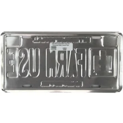 International Harvester Farm Use Embossed Metal License Plate
