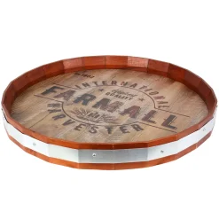 International Harvester Farmall Wooden Barrel Sign