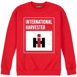 International Harvester Logo Red Crew Neck Sweatshirt