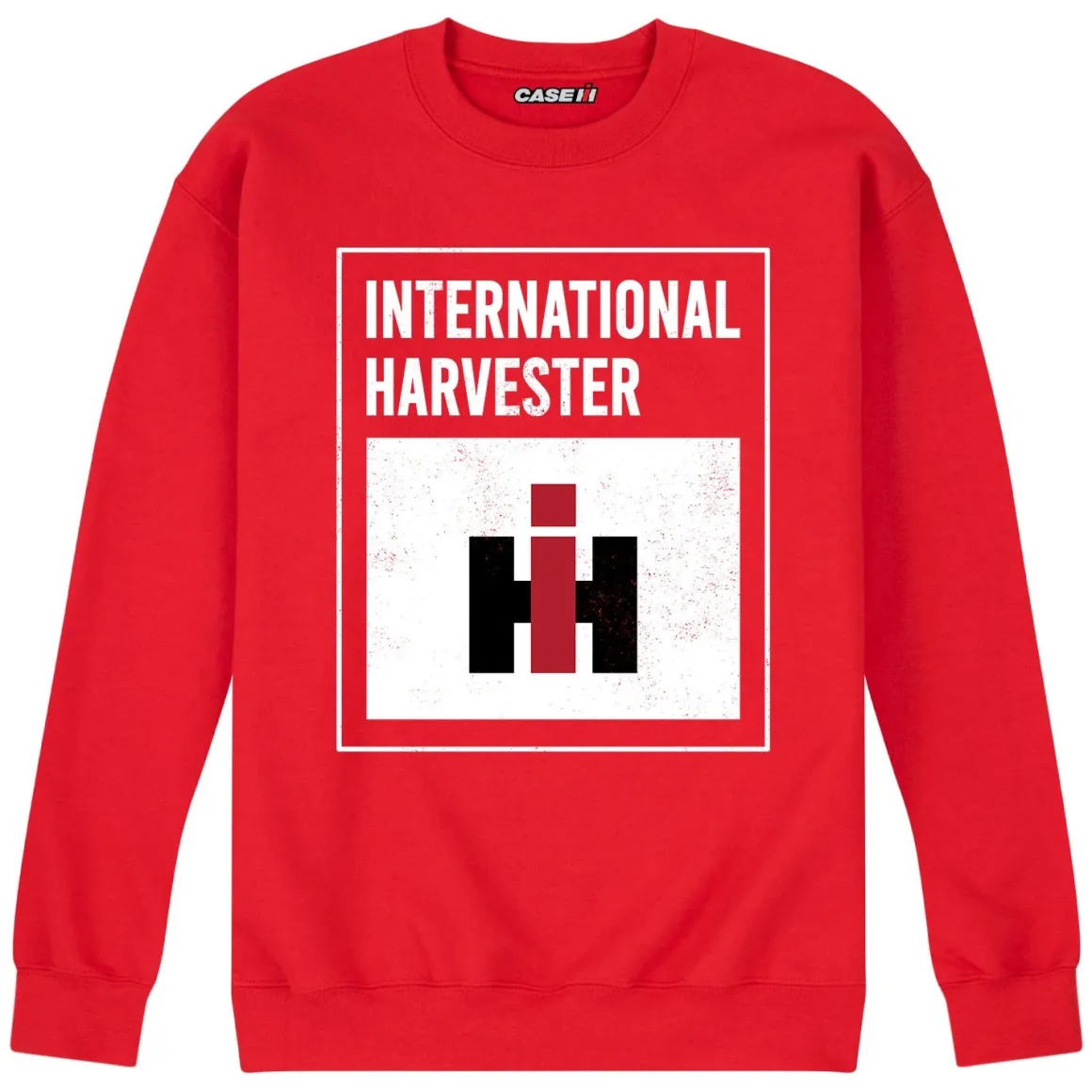 International Harvester Logo Red Crew Neck Sweatshirt