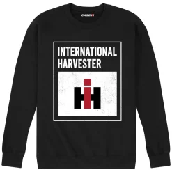 International Harvester Logo Black Crew Neck Sweatshirt
