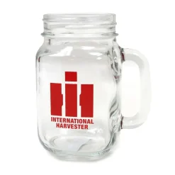International Harvester Logo 16oz Mason Jar Mug