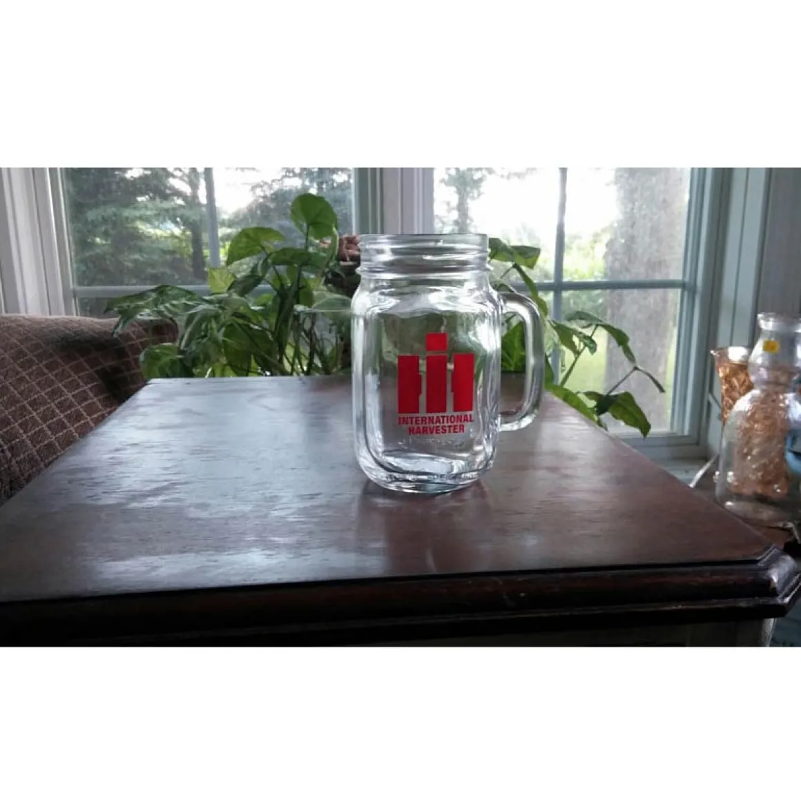 International Harvester Logo 16oz Mason Jar Mug