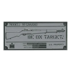 International Harvester M1 Rifle Tin Sign, 18in x 7.5in