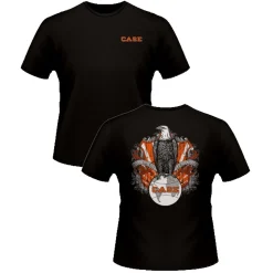 J.I. Case Old Abe Black Short Sleeve T-shirt