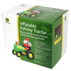 John Deere 6 Foot Inflatable Christmas Tractor with Santa