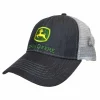 John Deere Charcoal Twill Cap with Mesh Back