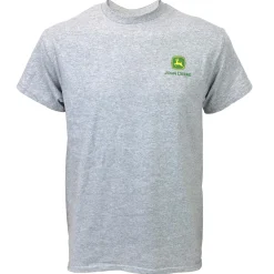 John Deere Equipment RX Tractor Heather Gray Short Sleeve T-Shirt
