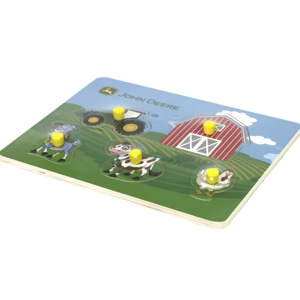 John Deere Farm & Field 12in x 9in Wooden Puzzle