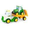 John Deere Farmin Friends Rollback Hauling Set with Tractor