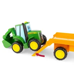 John Deere Farmin Friends Rollback Hauling Set with Tractor