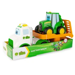 John Deere Farmin Friends Rollback Hauling Set with Tractor