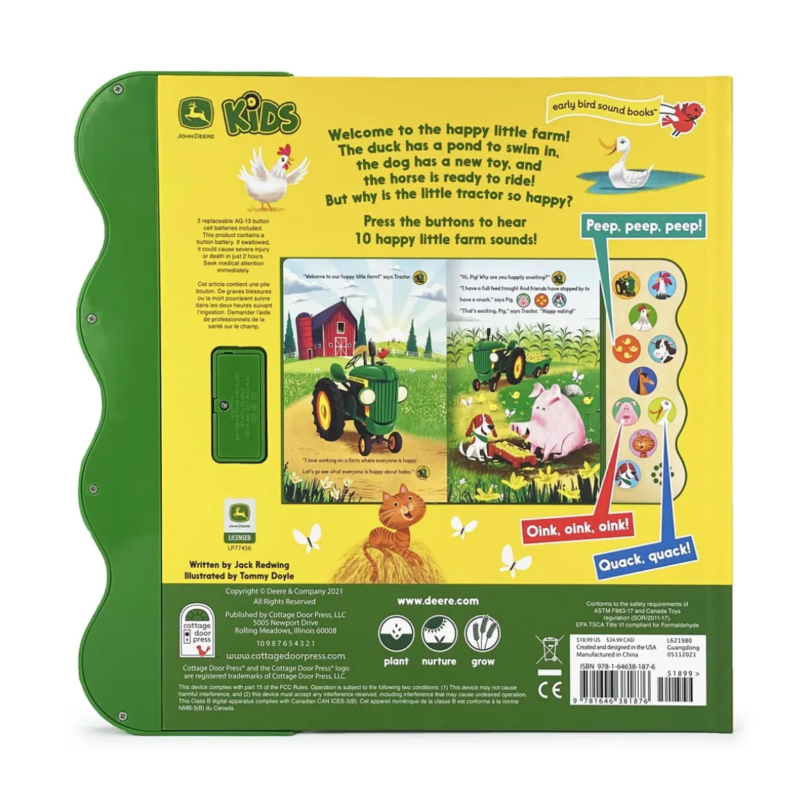 John Deere Happy Little Farm Sounds Book