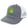 John Deere Heather Gray & White Mesh Back Hat