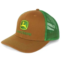 John Deere Khaki & Green Mesh Back Hat