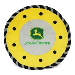 John Deere LARGE Round Tire Plush Pillow