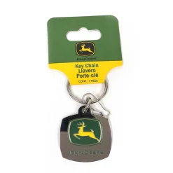 John Deere Logo Enamel Key Chain