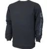 John Deere Logo Sleeve Printed Black Crewneck Sweatshirt