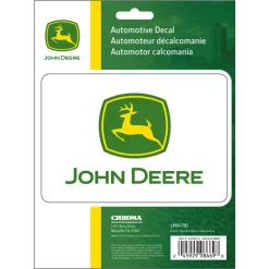 John Deere Logo Stick On Decal with White Backing