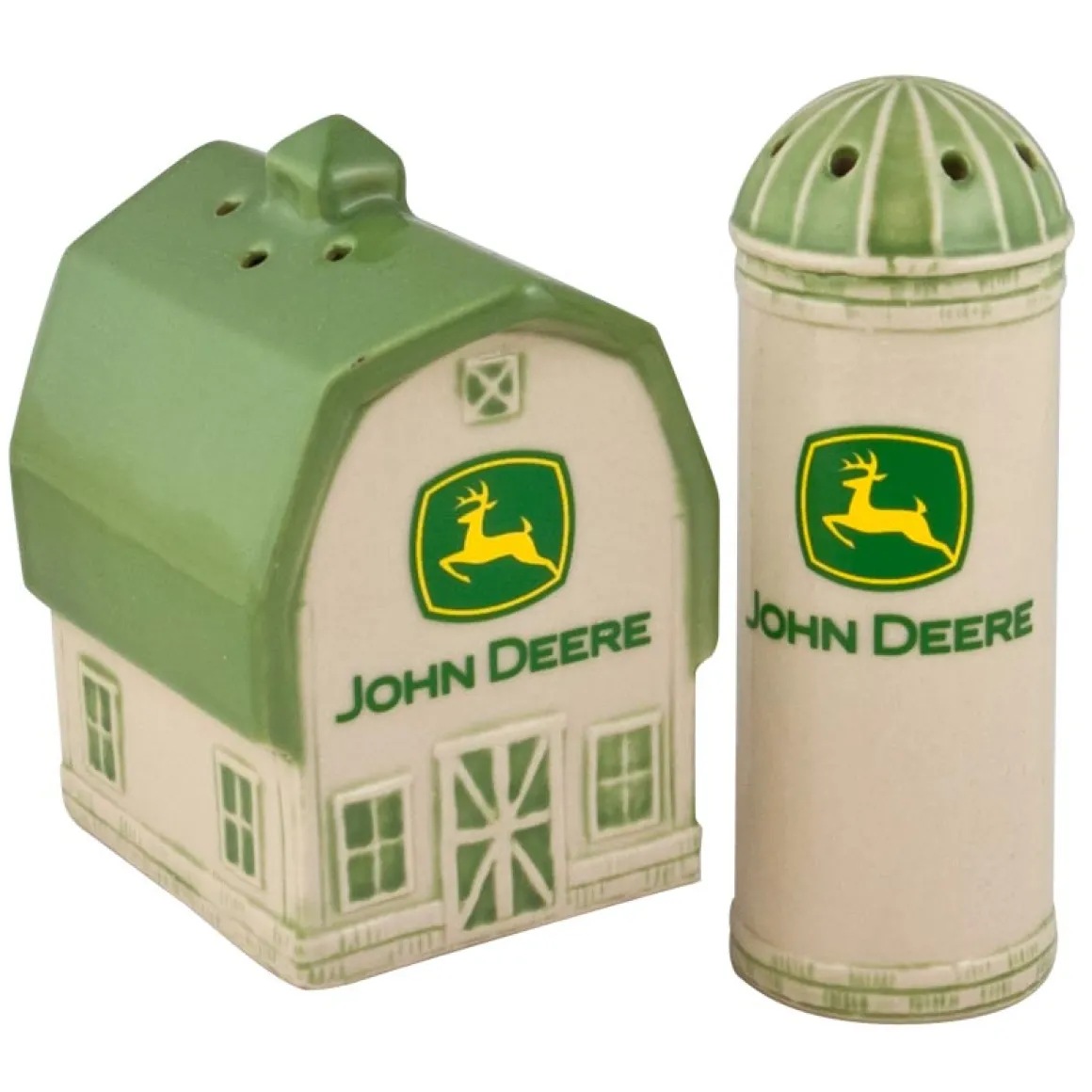 John Deere Modern Barn & Silo Salt & Pepper Set