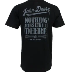 John Deere Nothing Runs Like a Deere Black Short Sleeve T-Shirt