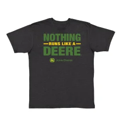 John Deere Nothing Runs Like a Deer Black Short Sleeve T-Shirt