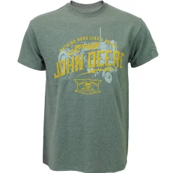 John Deere Nothing Runs Like a Deere Green Short Sleeve T-Shirt with Vintage Logo