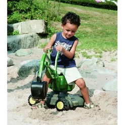 John Deere Ride-On Wheeled Excavator
