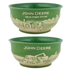 John Deere Small Raised-Relief Stoneware Bowl