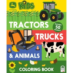 John Deere Tractors, Trucks & Animals Kids Coloring Book
