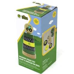 John Deere Wooden Tire Stack Toy