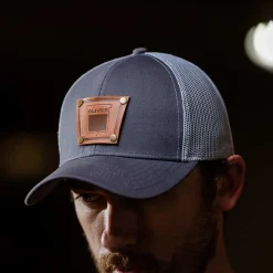 Keystone Oliver Riveted Logo Gray Mesh Back Cap