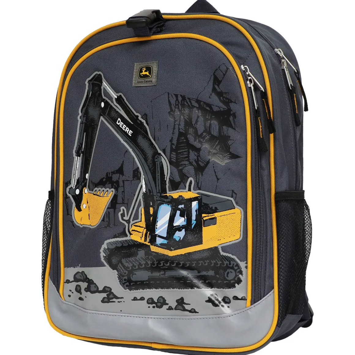 Kids Ombre Blue John Deere Excavator Backpack & Lunchbox