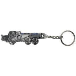 Komatsu HM400 Dump Truck Embossed Metal Keychain