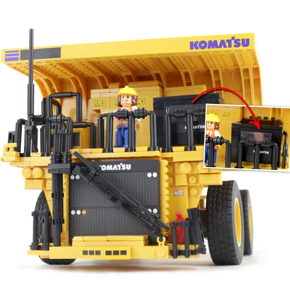 Komatsu Mining Dump 1256+ Piece Building Block Set by First Gear, Inc.