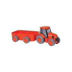 Kubota Tractor with Wagon, Plastic Kids Toy
