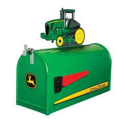 Large Steel John Deere Mailbox with John Deere 9000T Series Tractor Topper