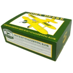 Limited Edition 1996 Beech D17 Staggerwing John Deere Airplane Bank by SpecCast