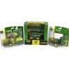 Lot of (2) 1/64 John Deere Tractors with Accessories and (1) John Deere Combine