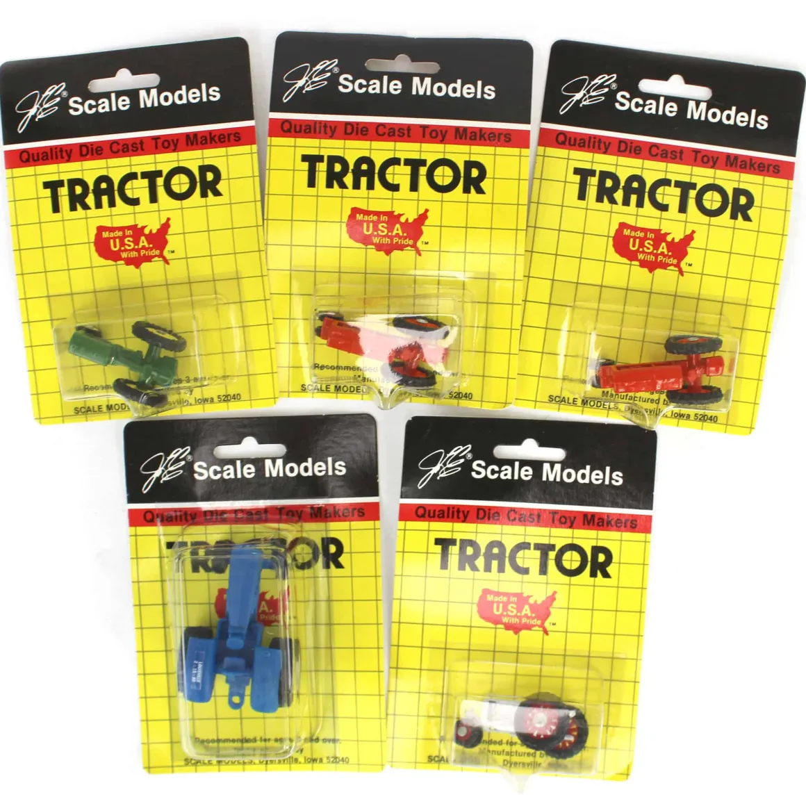 Lot of (5) 1/64 Scale Model Tractors