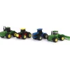 Lot of (2) 1/64 Versatile Articulating Tractors and (2) John Deere Articulating Tractors