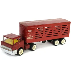 Lot of (1) Structo Truck and (1) Structo Livestock Trailer