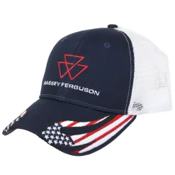 Massey Ferguson Flag Cap with Embroidered Logo