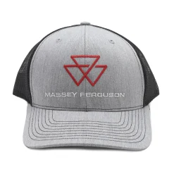 Massey Ferguson Gray Richardson Trucker Cap with Black Mesh Back