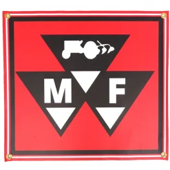Massey Ferguson Triangle Logo 20in x 22in Vinyl Banner
