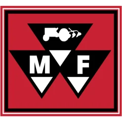 Massey Ferguson Triangle Logo 20in x 22in Vinyl Banner