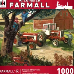Master Pieces 1000 Pc Farmall "Boys and their Toys" Puzzle