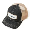 McCormick Farmall Black Denim Mesh Back Trucker Cap