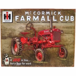 McCormick Farmall Cub 16" x 12.5" Tin Sign